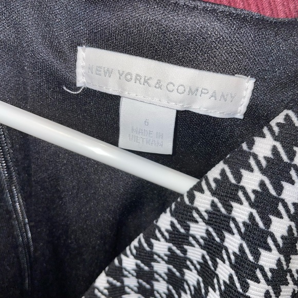 New York & Co Dress Size 6 Houndstooth pattern - Picture 4 of 4